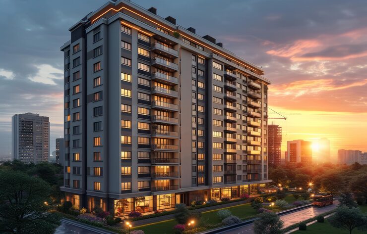 My Home Life Hub integrated development with apartments and offices in Neopolis Kokapet