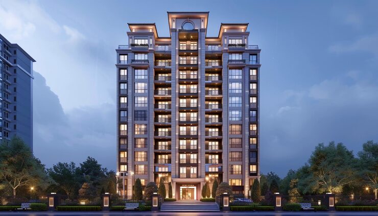 Fortune Suraj Bhan Grande high-rise towers with lake views in Kokapet
