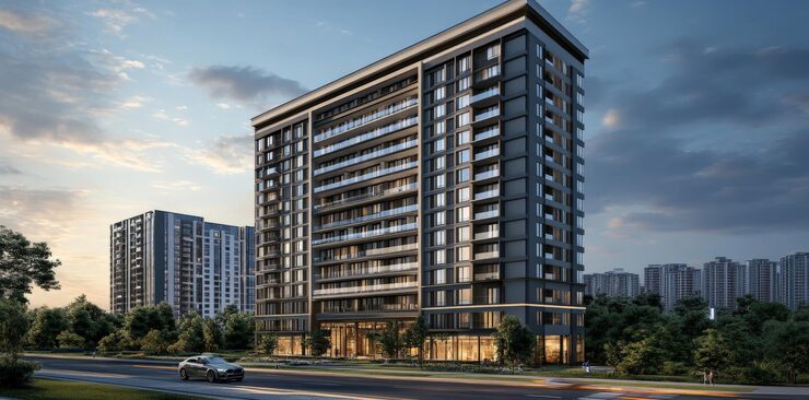 Moonglade apartments under construction Kokapet